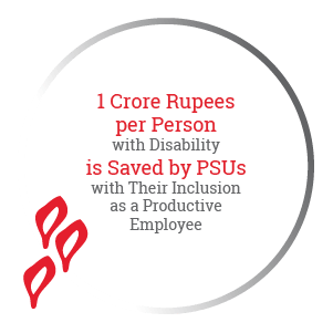 1 Crore Rupees per Person with Disability is Saved by PSUs with Their Inclusion as a Productive Employee