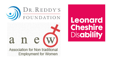 Logos - Dr. Reddys Foundation, Anew, Leonard Cheshire Disability