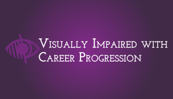 Download Visually impaired with career progression