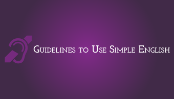 Download Guidelines to Use Simple English