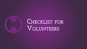 Download Checklist for Volunteers
