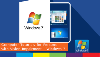 Order Computer Tutorials Win7 for Visually Impaired